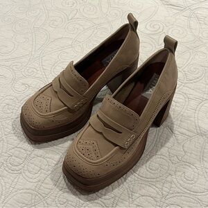 MIA Yisel Platform Loafer Pump In Stone